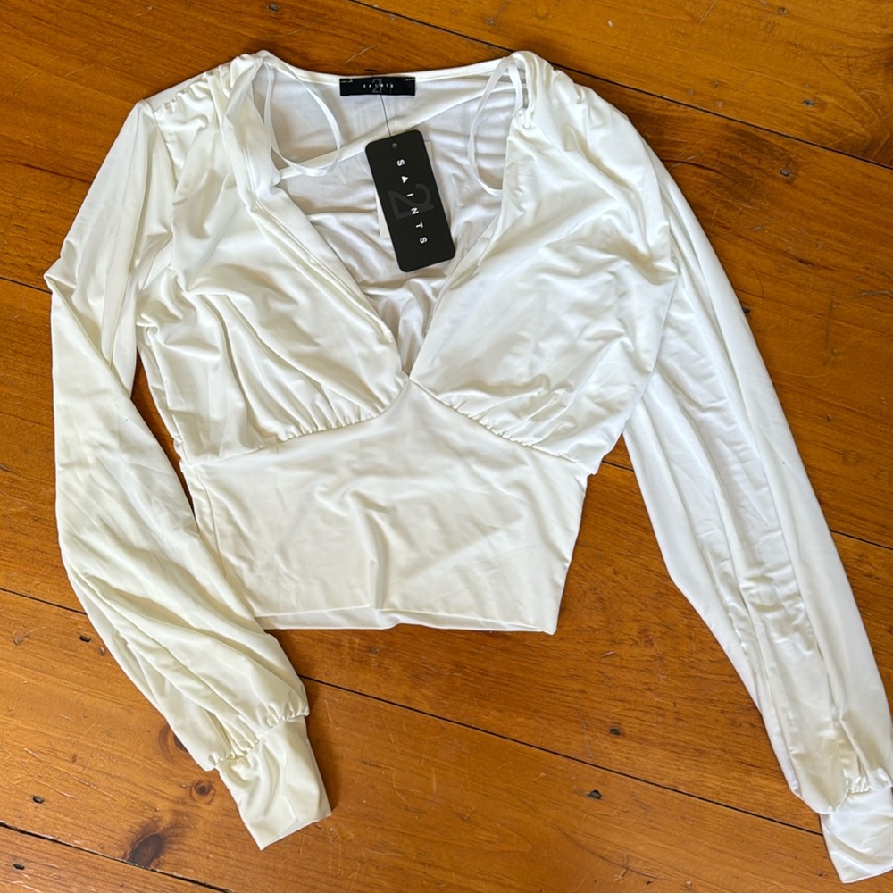 New with tags off white blouse